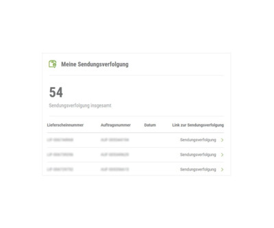 Sendungsstatus je Lieferung im Blick | Versand