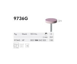 H+M Elastische Polierer Fig. 9734 G - 9736 G, rosa/ mittel
