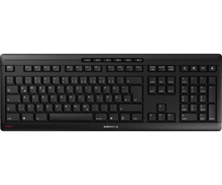 Tastatur Cherry Stream funk schwarz